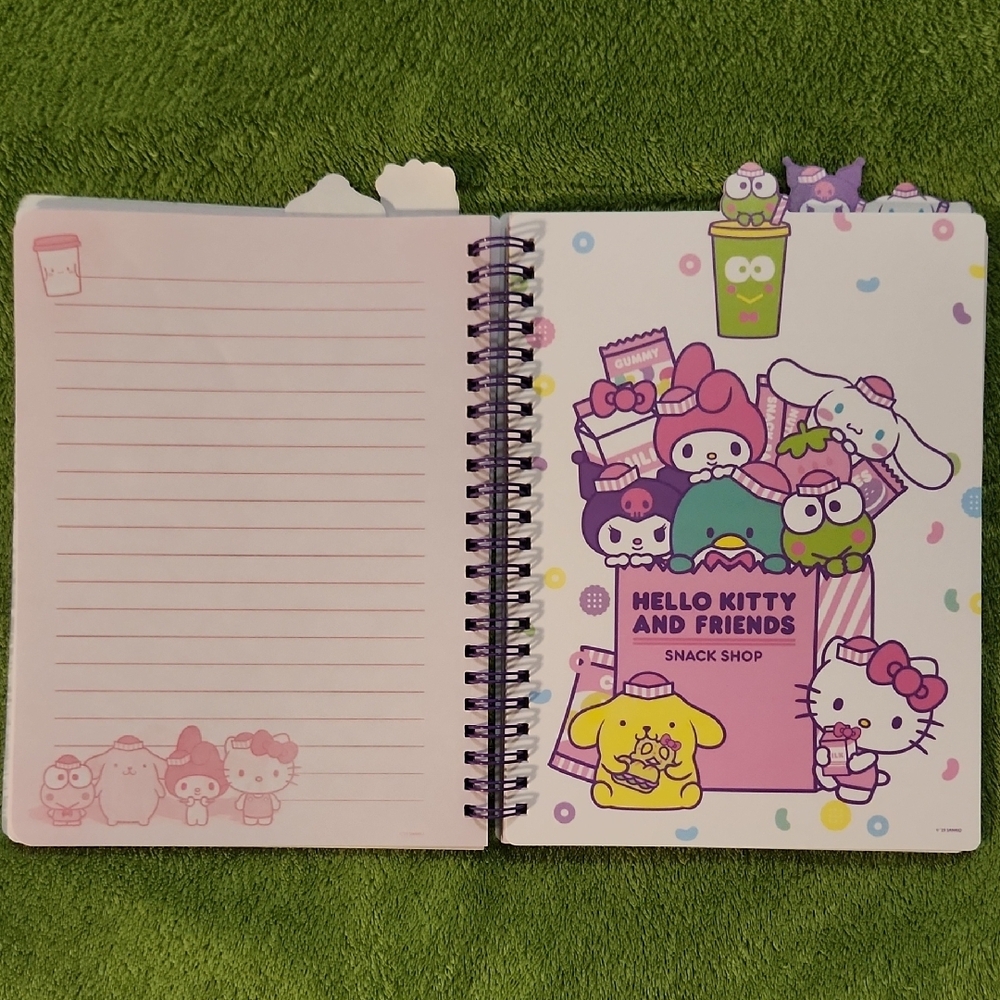 Hello Kitty Snack Shop Spiral Bound 5×7 in Tabbed Journal - Picture 6 of 8